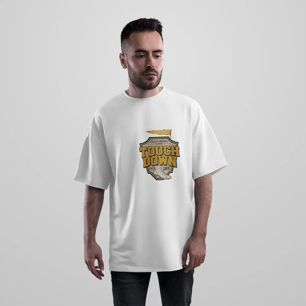 تیشرت اورسایز فوتبال آمریکایی طرح نشان Touchdown کد 25949
