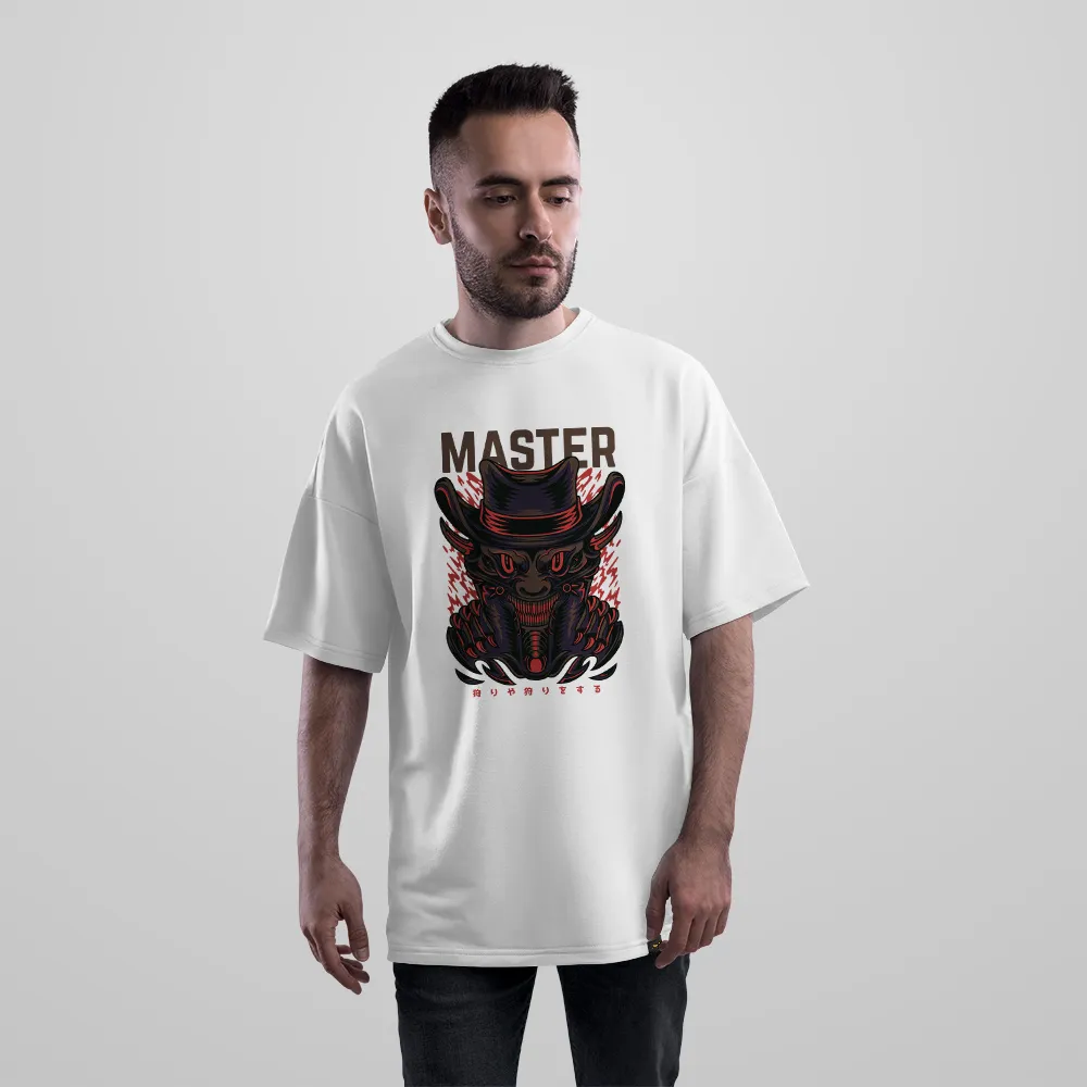 تیشرت اورسایز گربه کابوی طرح Master