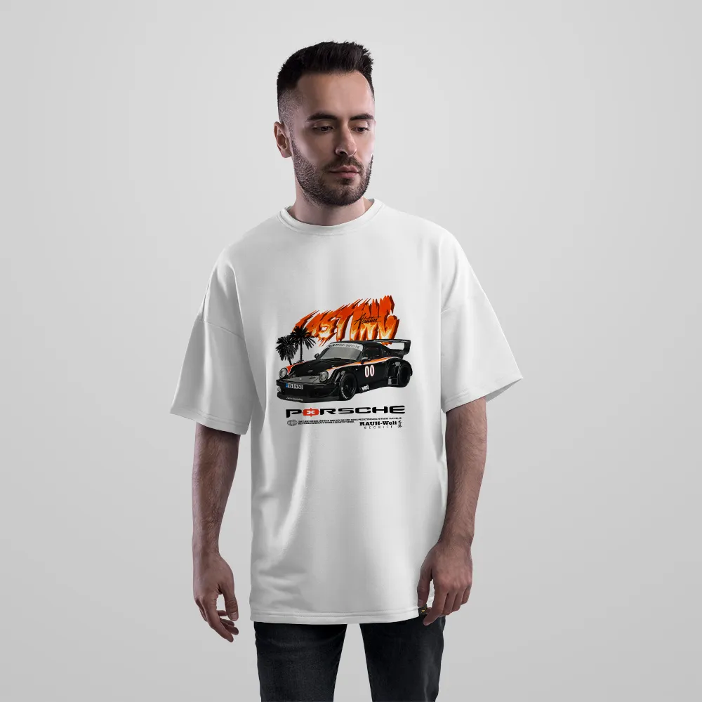 تیشرت اورسایز پورشه طرح Rauh-Welt