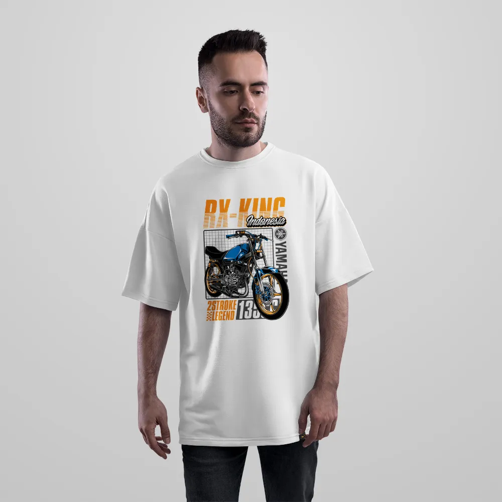 تیشرت اورسایز موتورسیکلت طرح RX-King 2Stroke Legend