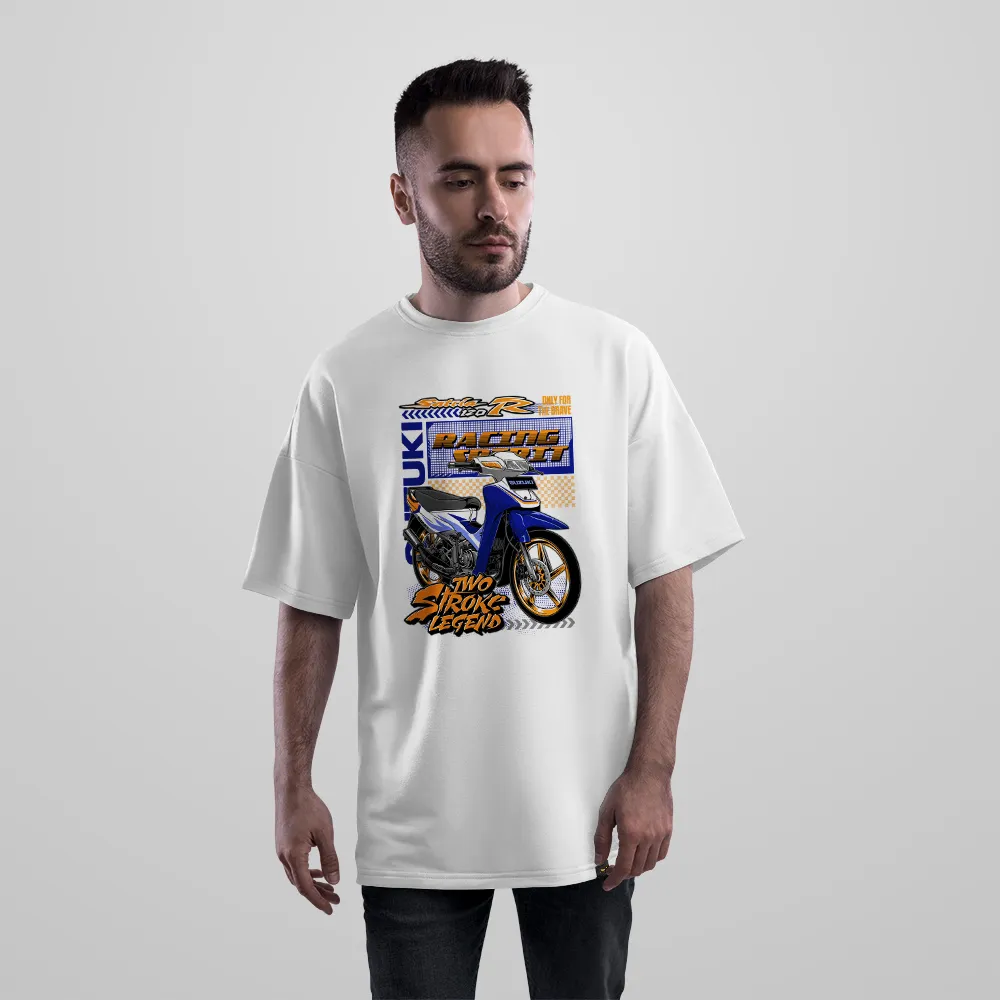 تیشرت اورسایز موتورسیکلت طرح Racing Suzuki