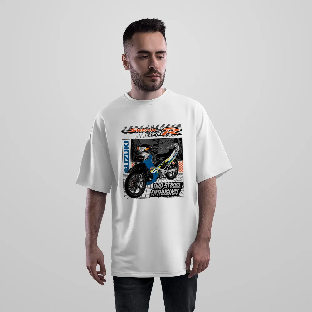 تیشرت اورسایز موتورسیکلت طرح Two Stroke Enthusiast