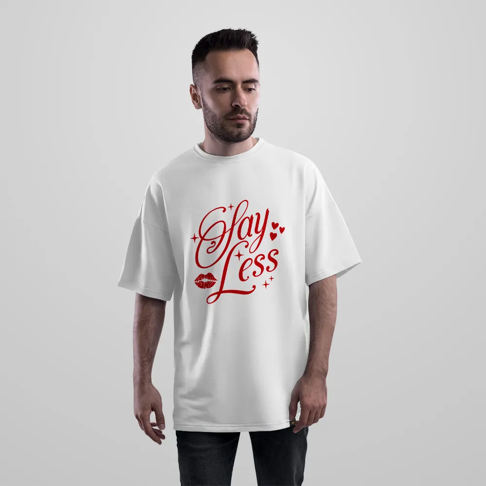 تیشرت اورسایز نوشته Stay Less