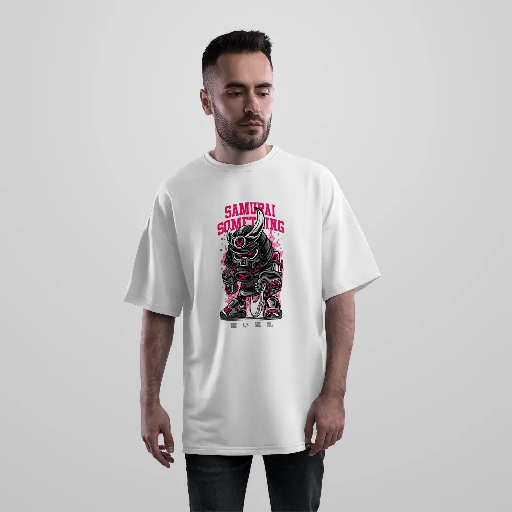 تیشرت اورسایز طرح سامورایی رباتیک Samurai Something