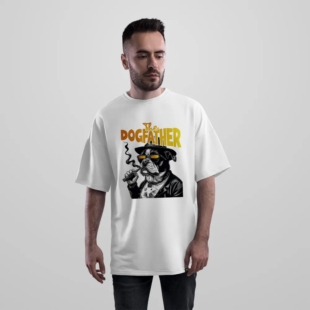 تیشرت اورسایز طرح سگ گنگستری The Dogfather