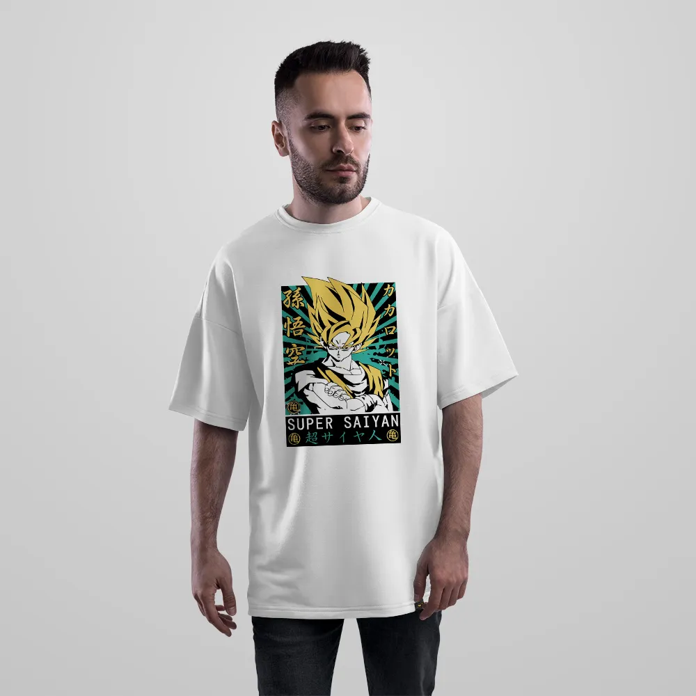 تیشرت اورسایز طرح گوکو Super Saiyan