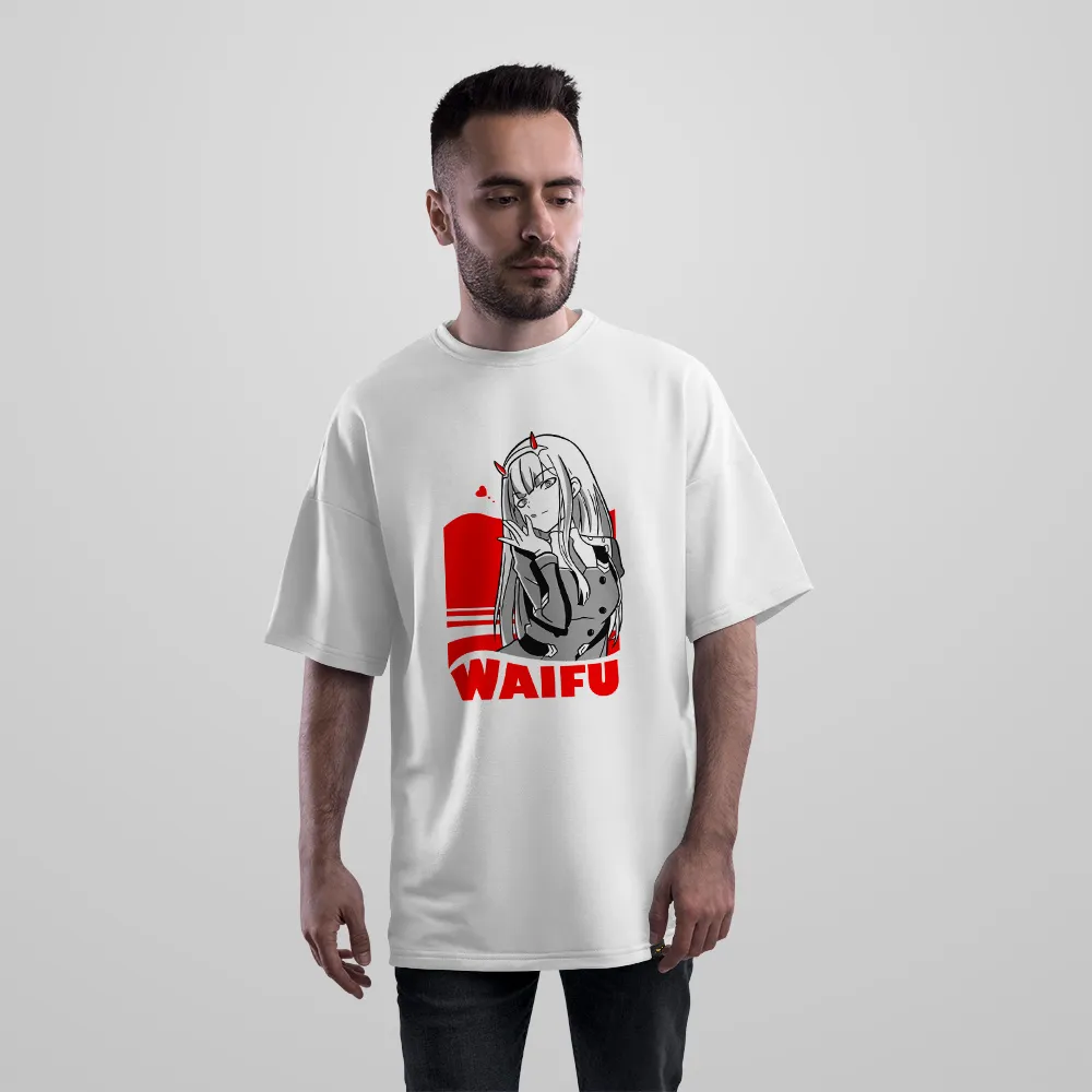 تیشرت اورسایز طرح Zero Two Waifu