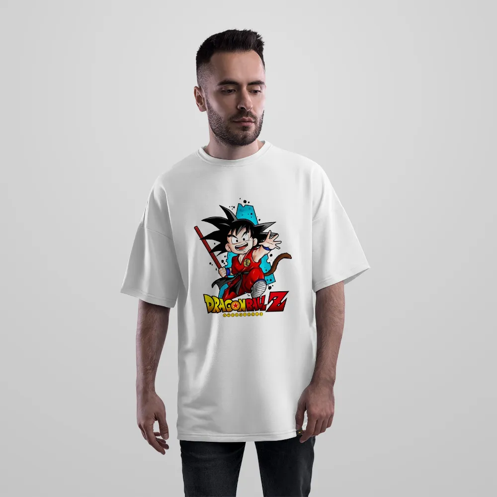 تیشرت اورسایز انیمه دراگون بال زد طرح گوکوی کودک (Goku)