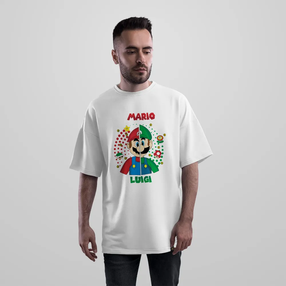 تیشرت اورسایز سوپر ماریو و لویجی (Mario & Luigi)