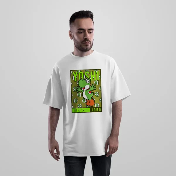 تیشرت اورسایز سوپر ماریو طرح یوشی سبز (Yoshi)