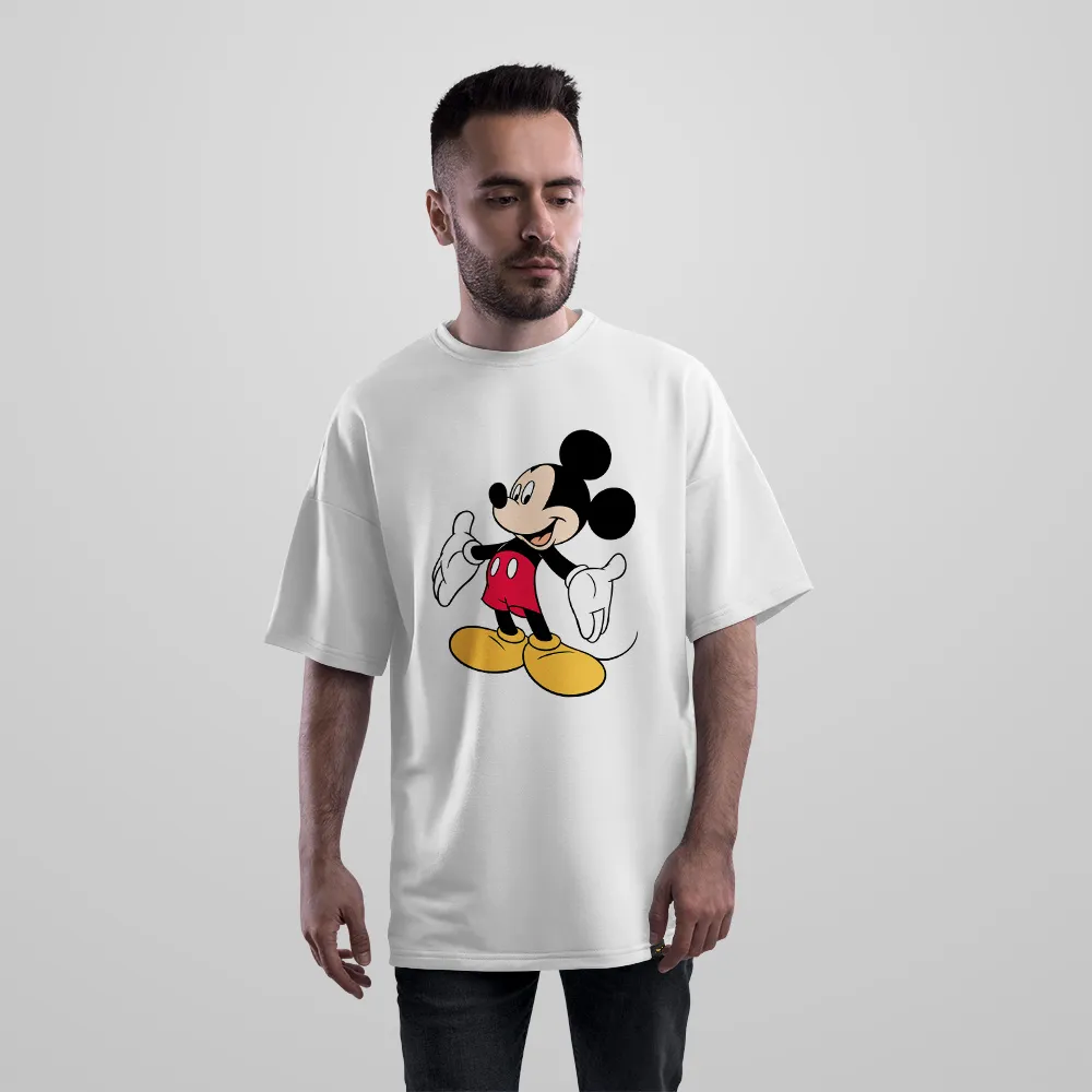 تیشرت اورسایز میکی موس طرح کلاسیک ایستاده (Mickey Mouse)