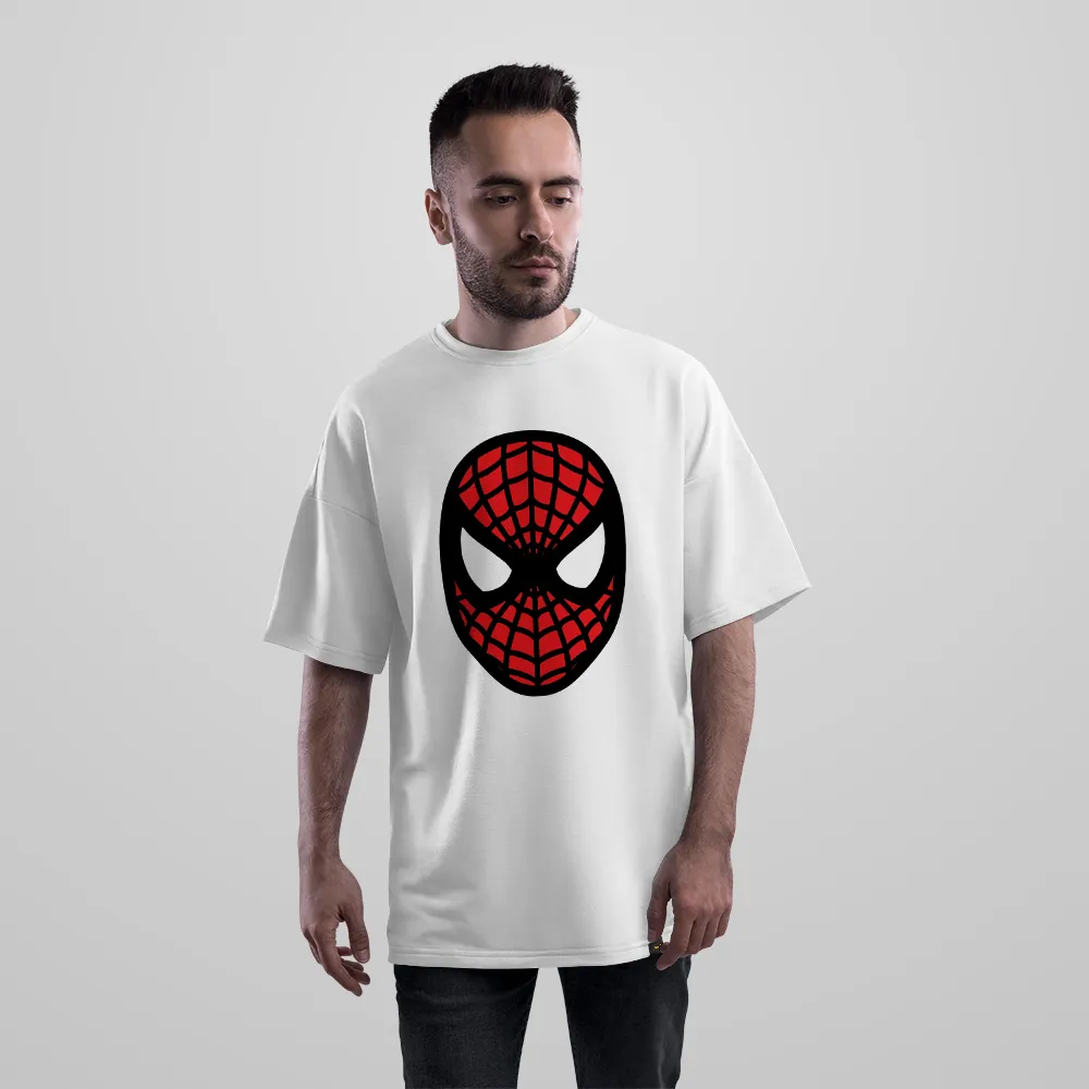 تیشرت اورسایز مرد عنکبوتی طرح لوگو (Spider-Man)
