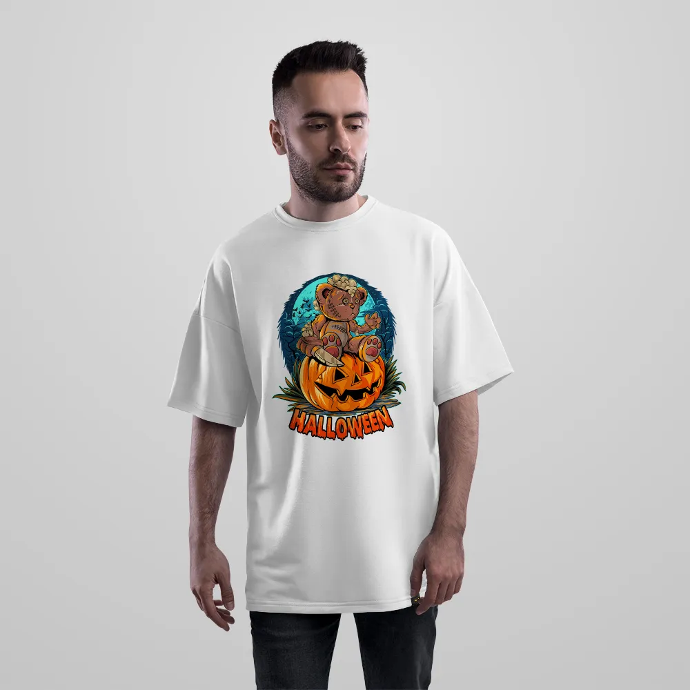 تیشرت اورسایز خرس هالووین داخل کدو تنبل (Halloween Bear)