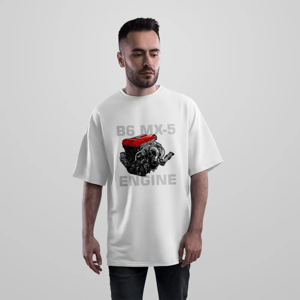 تیشرت اورسایز مزدا MX-5 طرح موتور B6