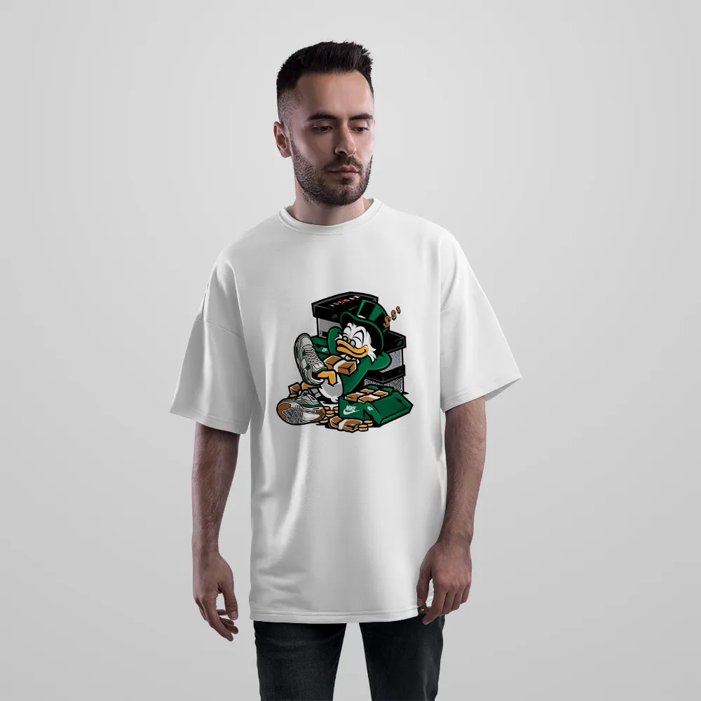 تیشرت اورسایز اسکروج مک‌داک طرح پول و ثروت (Scrooge McDuck)