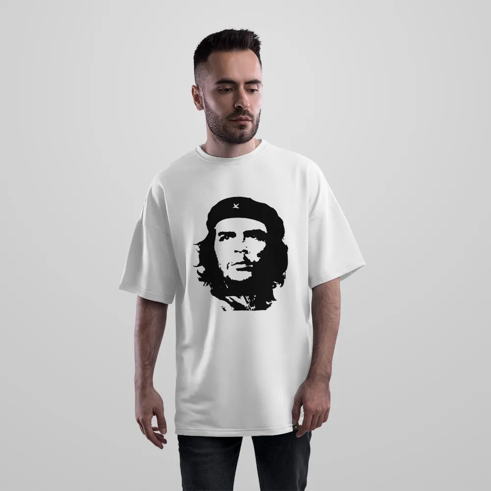 تیشرت اورسایز چه گوارا طرح پرتره سیاه‌وسفید (Che Guevara)