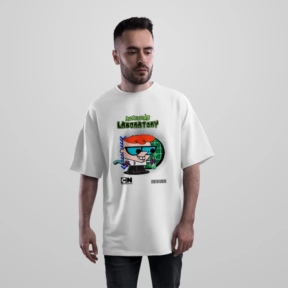 تیشرت اورسایز آزمایشگاه دکستر طرح کارتونی (Dexter's Laboratory)