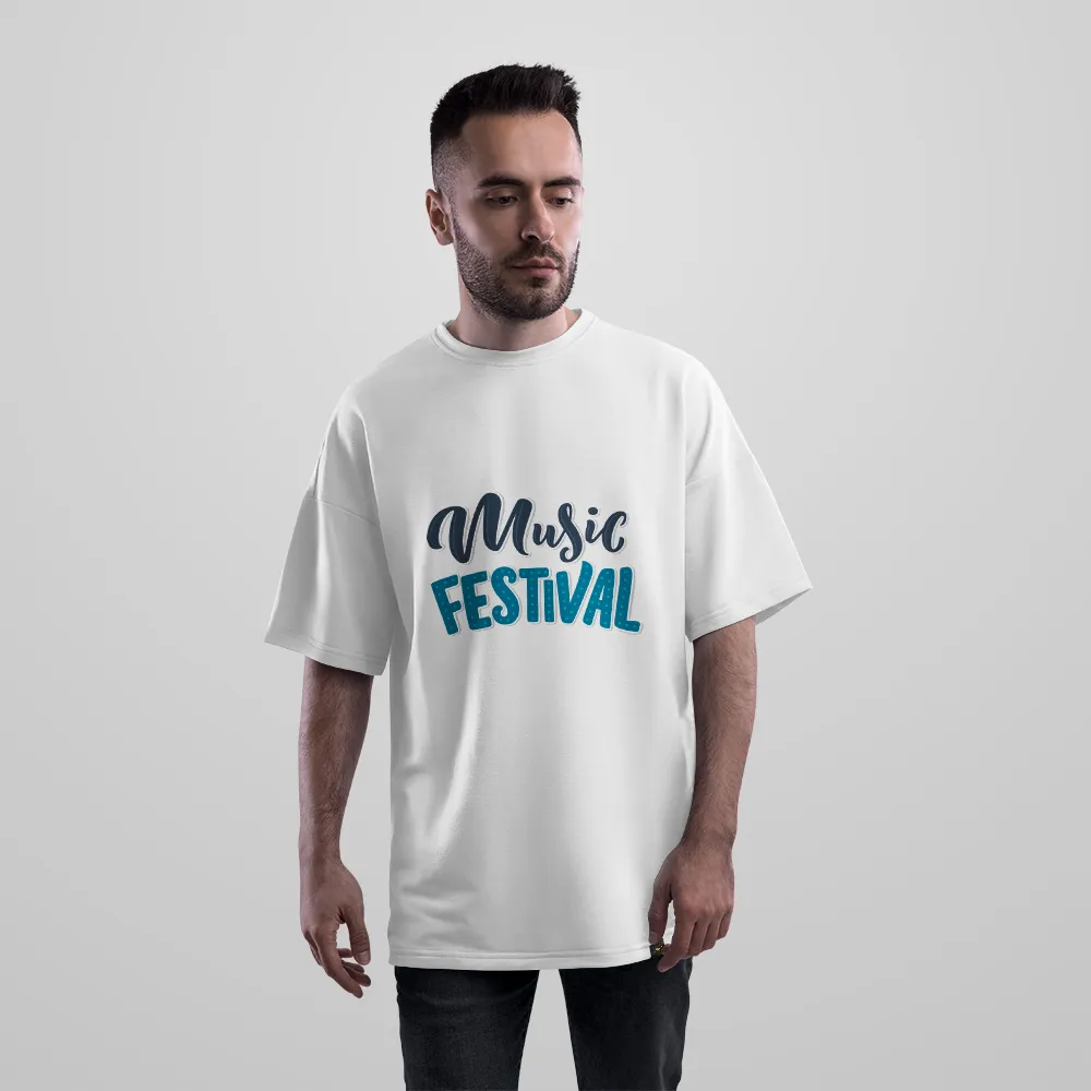 تیشرت اورسایز موسیقی طرح Music Festival