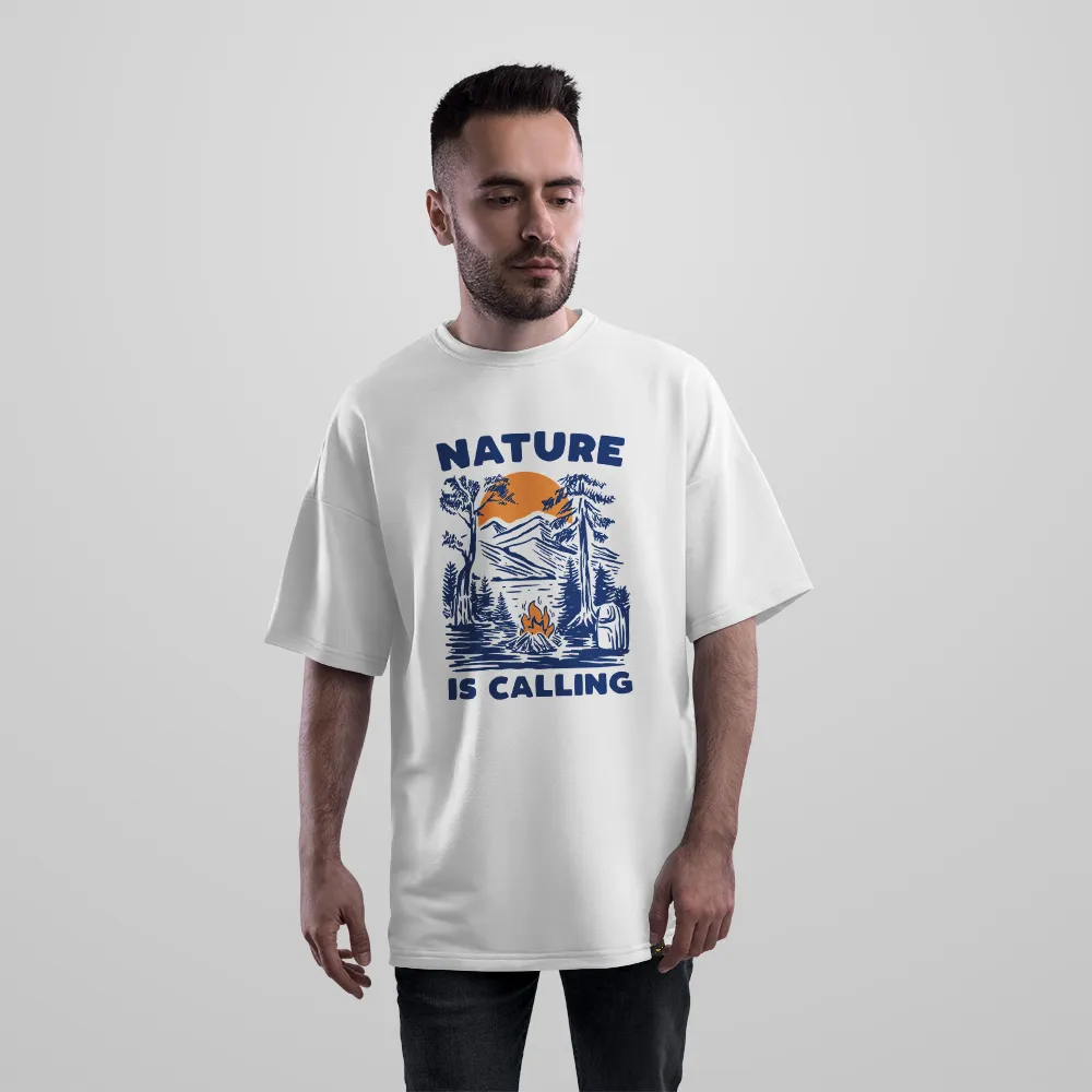 تیشرت اورسایز طبیعت‌گردی طرح Nature Is Calling