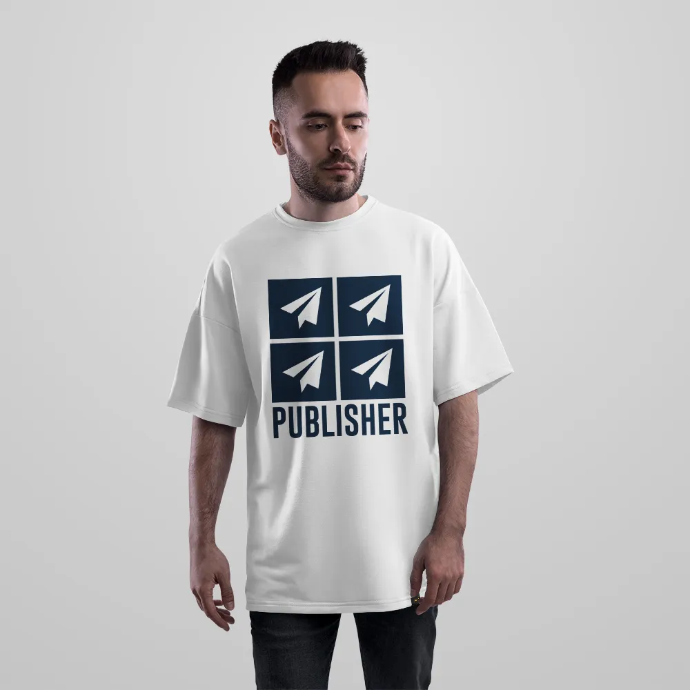 تیشرت اورسایز ناشر موسیقی طرح Publisher