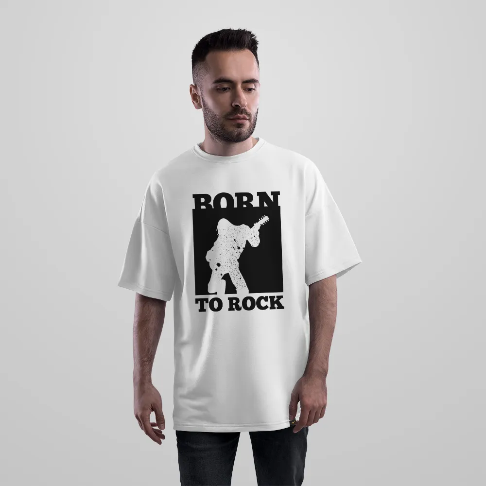 تیشرت اورسایز موسیقی طرح Born to Rock