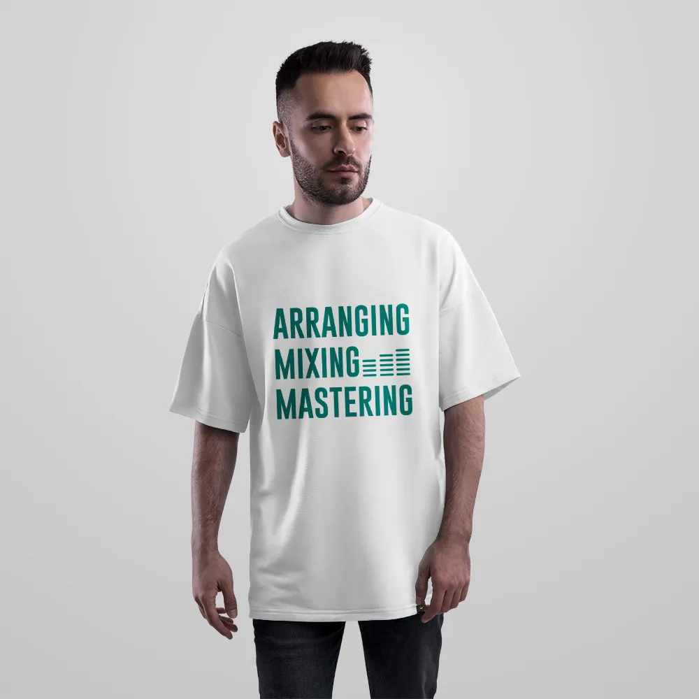 تیشرت اورسایز موسیقی طرح Arranging Mixing Mastering