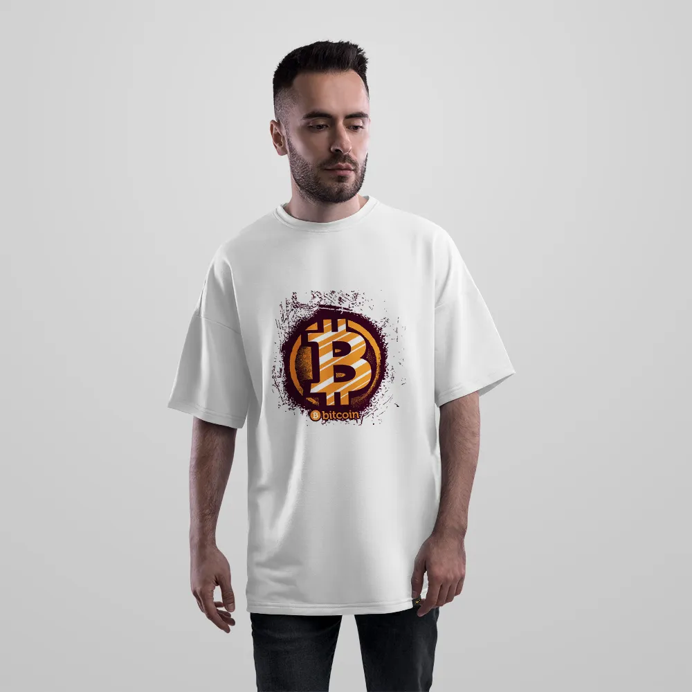 تیشرت اورسایز بیت‌کوین طرح Bitcoin