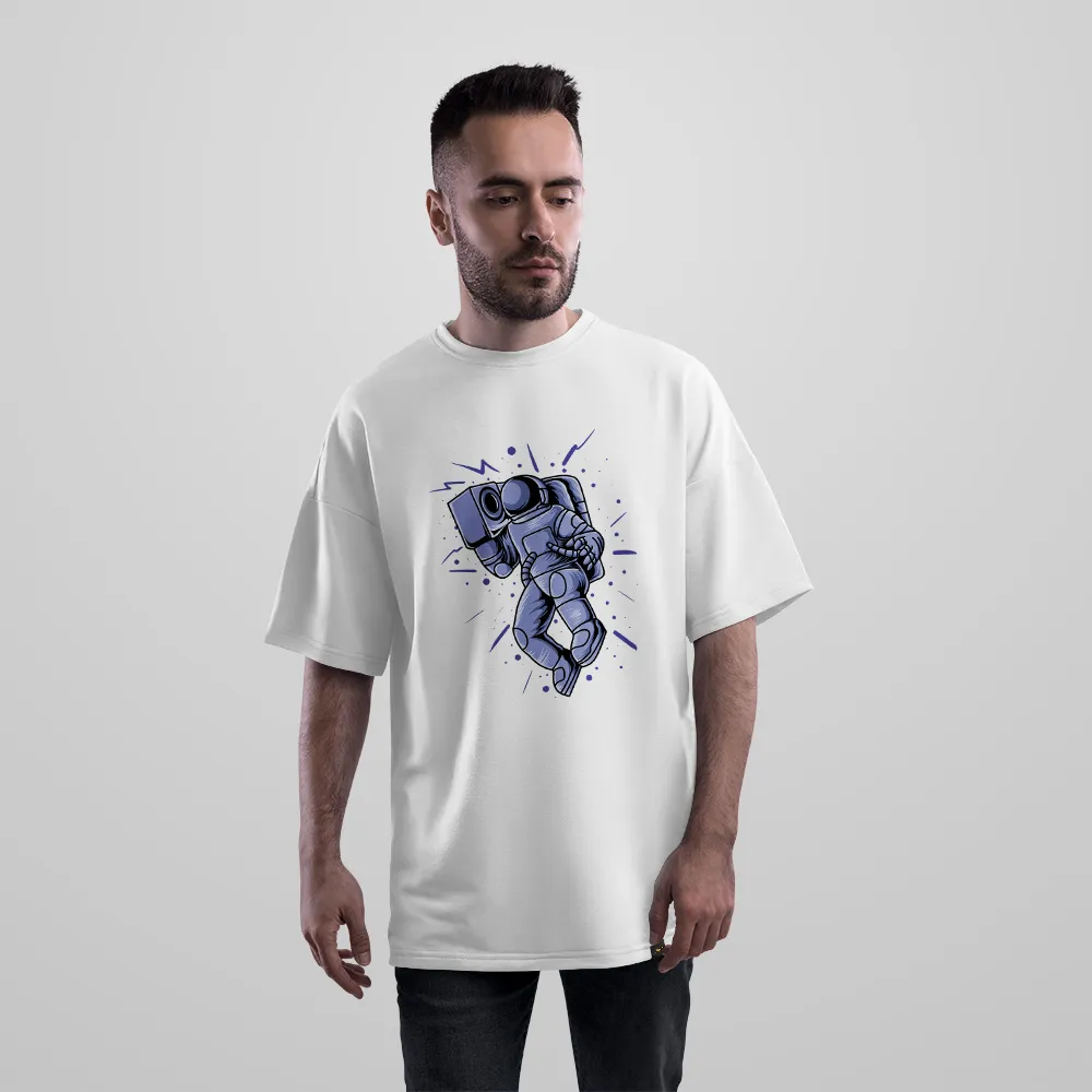تیشرت اورسایز فضانورد عکاس طرح دوربین فضایی