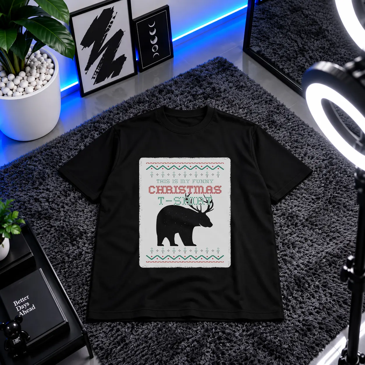 تیشرت کریسمس طنز طرح Funny Christmas T-Shirt کد 10301
