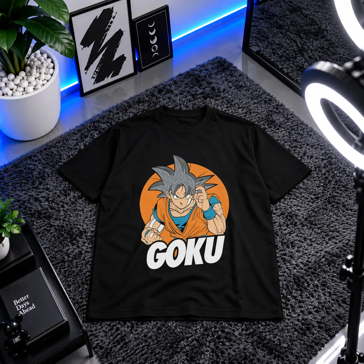 تیشرت انیمه دراگون بال طرح گوکو (Goku) کد 10405