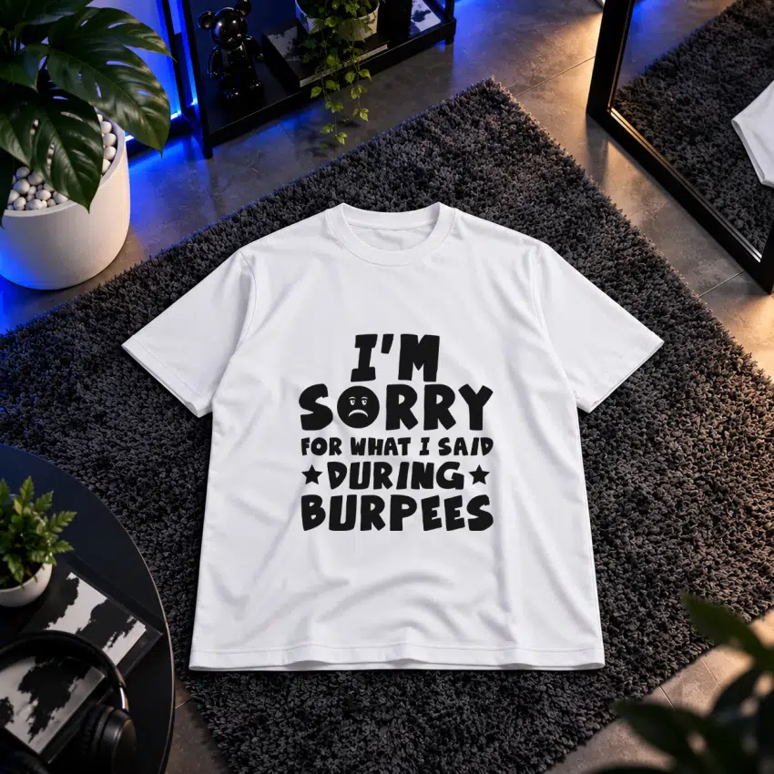 تیشرت تایپوگرافی I'm Sorry for What I Said During Burpees