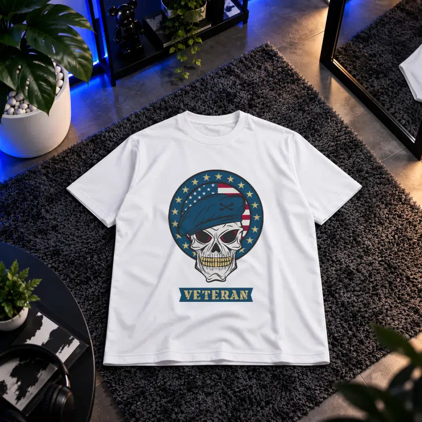 تیشرت جمجمه سرباز کهنه‌کار طرح Veteran