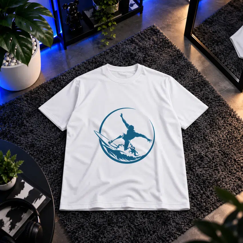 تیشرت موج‌سواری طرح Surfer