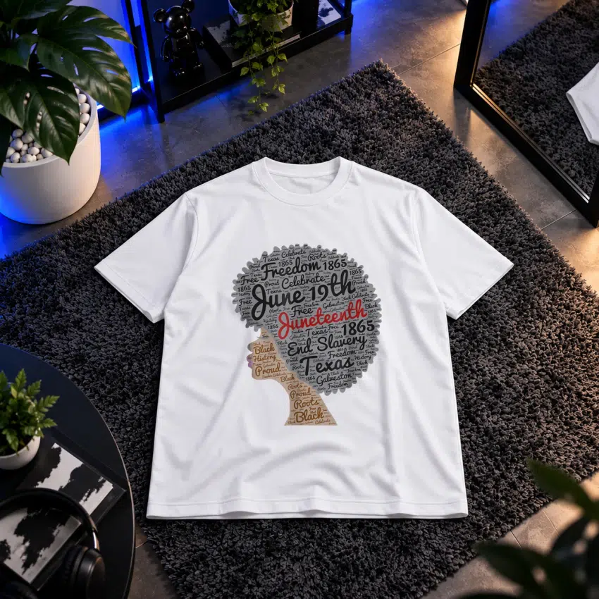 تیشرت آزادی سیاه‌پوستان طرح Juneteenth
