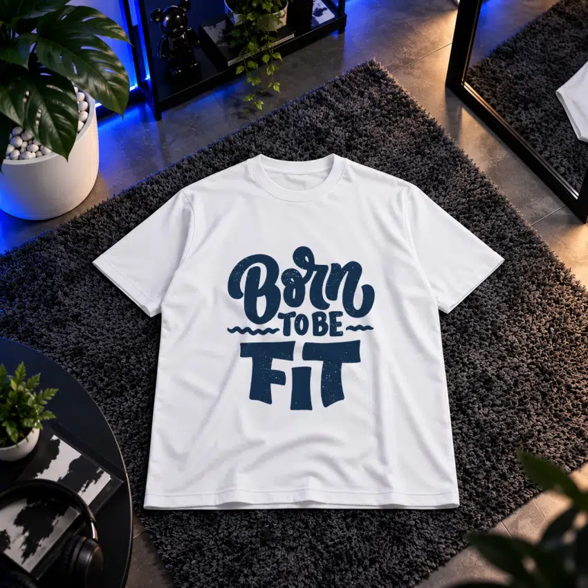 تیشرت تایپوگرافی Born to Be Fit