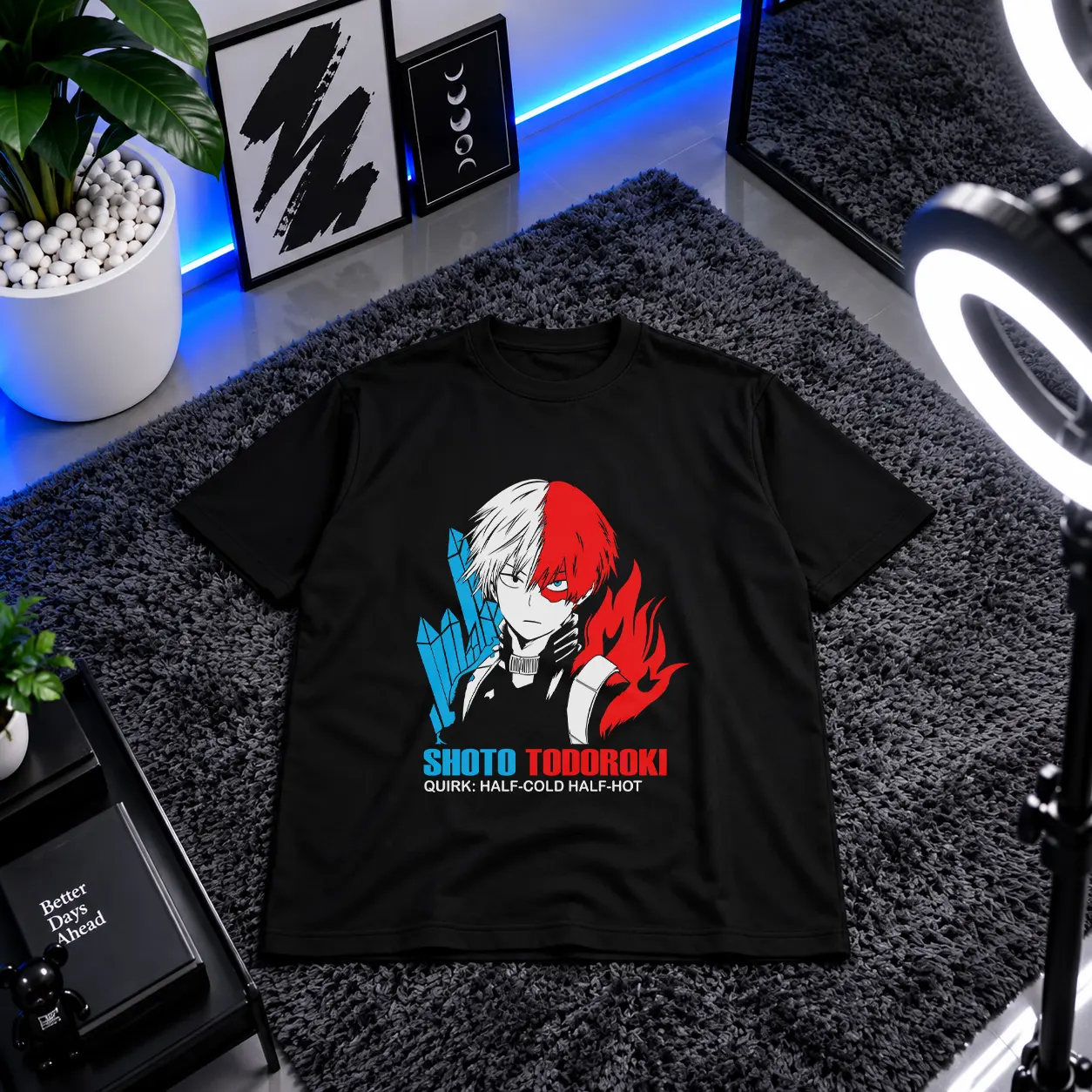 تیشرت انیمه My Hero Academia طرح شوتو تودوروکی کد 11520