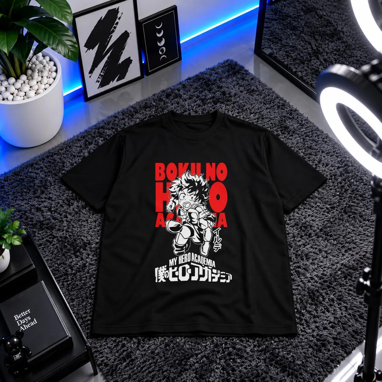 تیشرت انیمه My Hero Academia طرح ایزوکو اکشن کد 11522