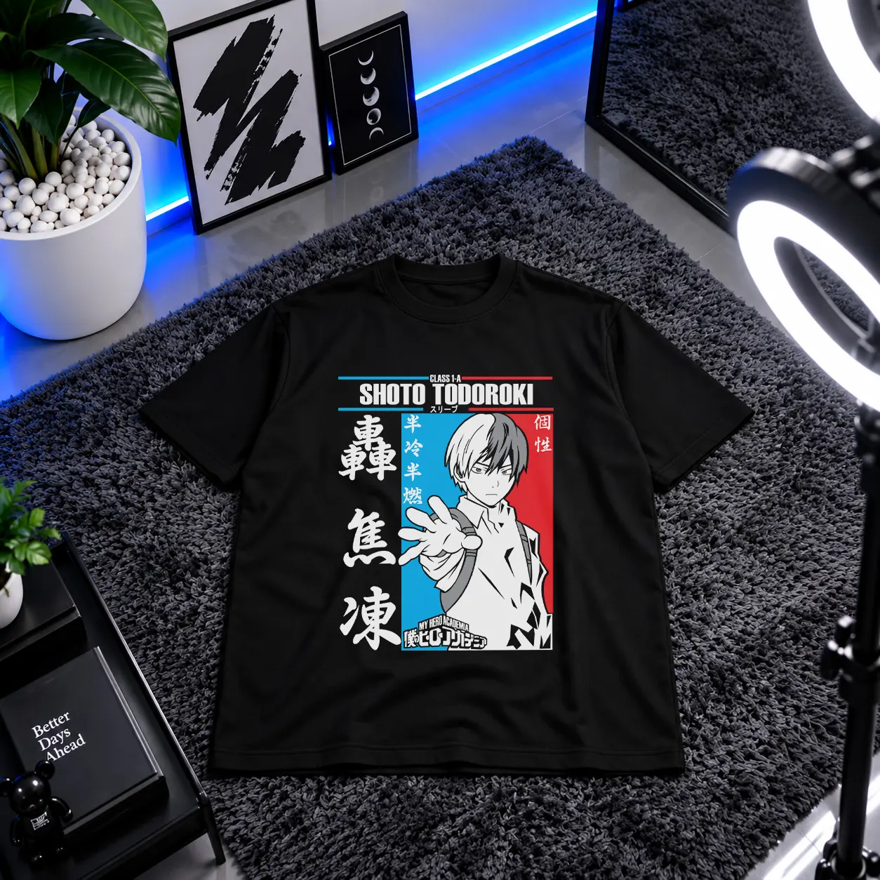 تیشرت انیمه My Hero Academia طرح شوتو Class 1-A کد 11525