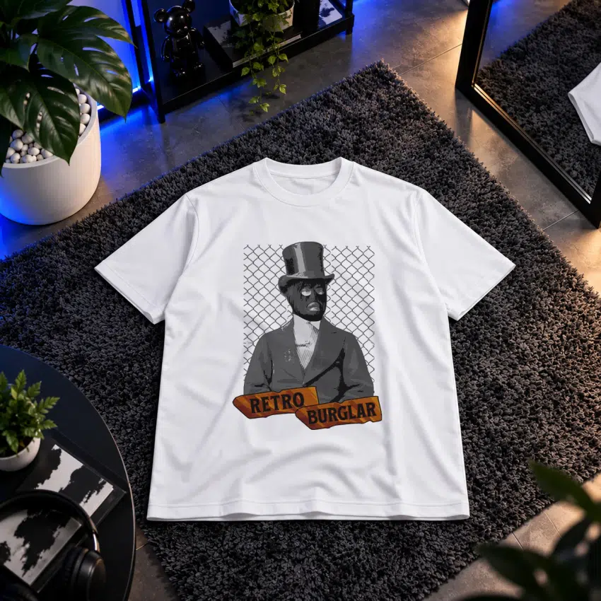 تیشرت دزد جنتلمن طرح رترو (Retro Burglar)