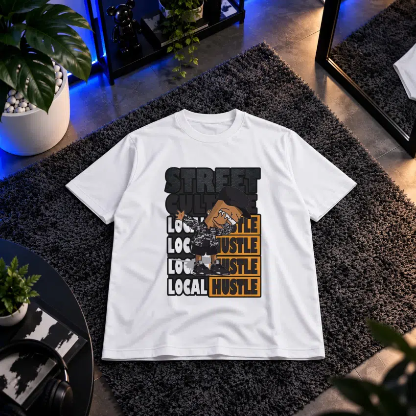 تیشرت تایپوگرافی خیابانی Local Hustle