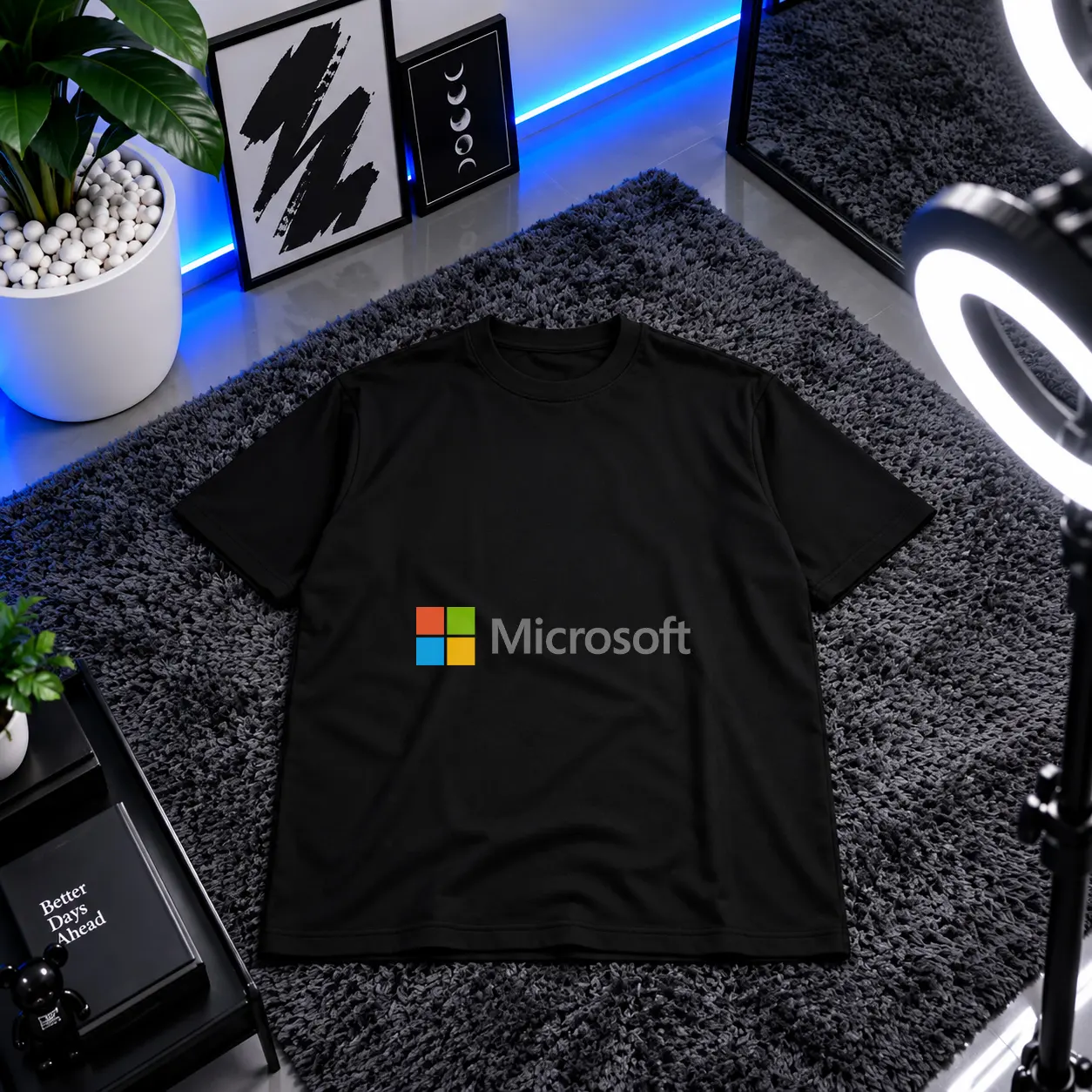 تیشرت طرح لوگو Microsoft کد 12104