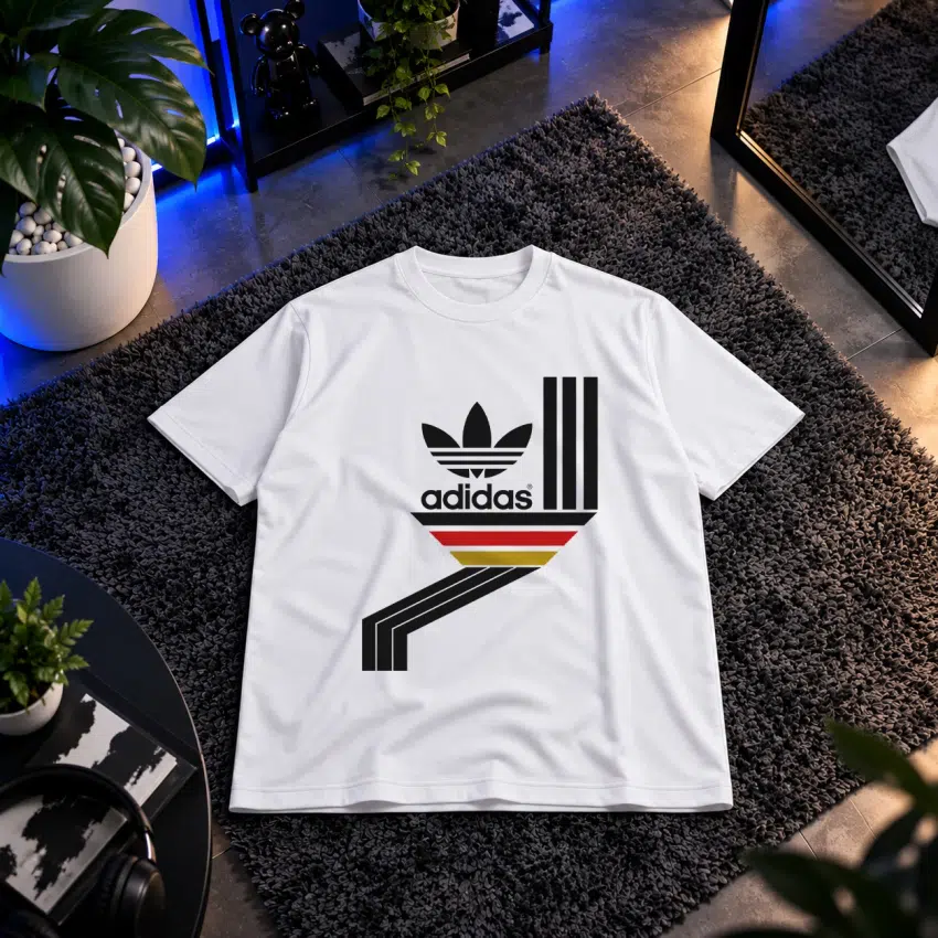 تیشرت آدیداس طرح لوگوی هندسی رترو (Adidas)