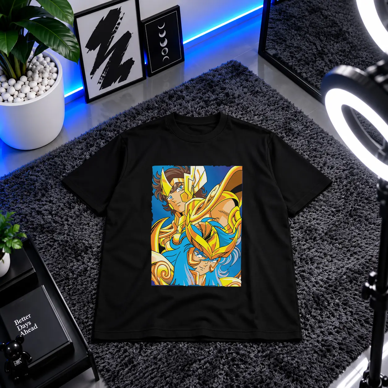 تیشرت انیمه سینت سیا طرح پگاسوس سیا (Saint Seiya) کد 12545