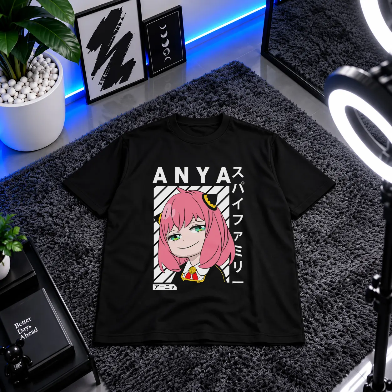 تیشرت انیمه اسپای ایکس فمیلی طرح آنیا فورجر (Anya Forger) کد 12617