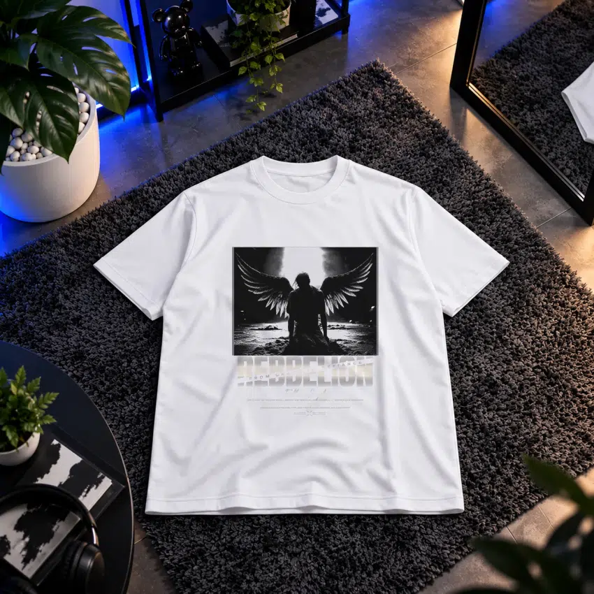 تیشرت فرشته تاریک طرح رستگاری (Redemption)