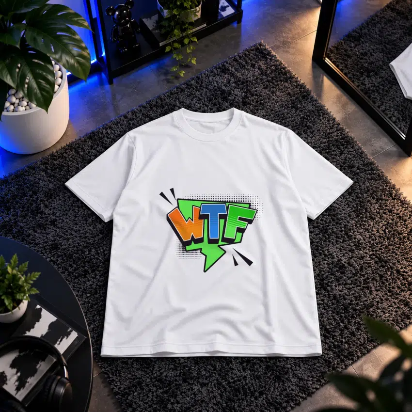 تیشرت نوشته کمیک WTF