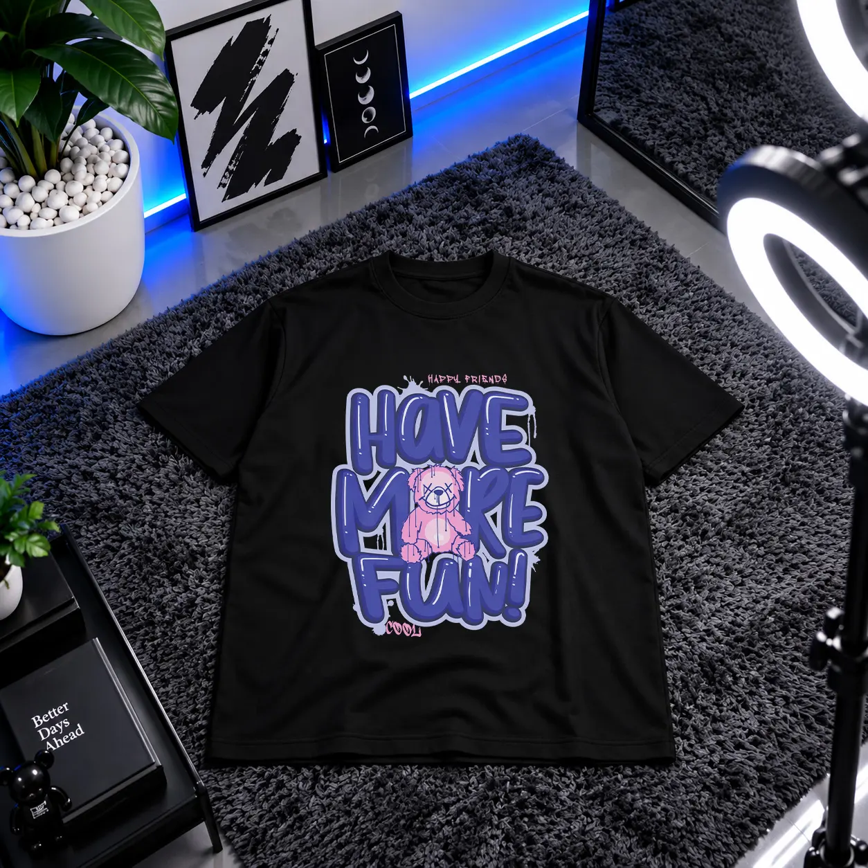 تیشرت خرس کارتونی طرح Have More Fun کد 13335