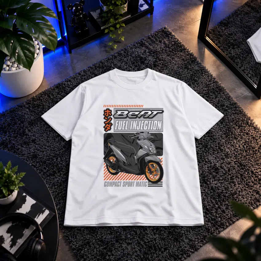 تیشرت موتور هوندا بیت طرح Fuel Injection