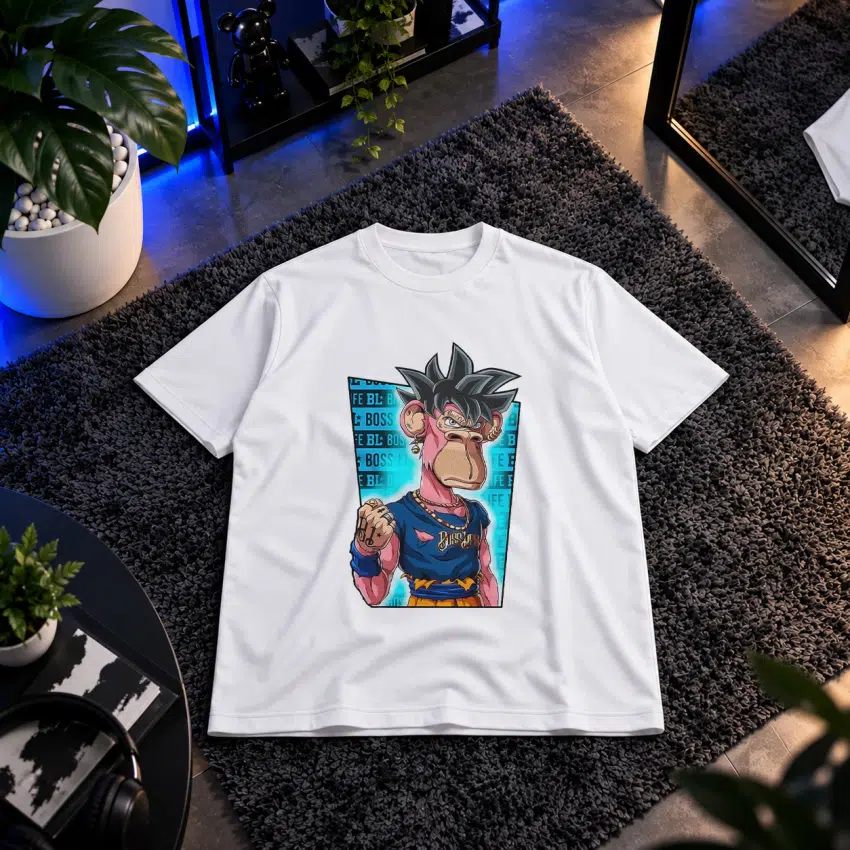 تیشرت میمون طرح گوکو (Monkey Goku) کد 13663