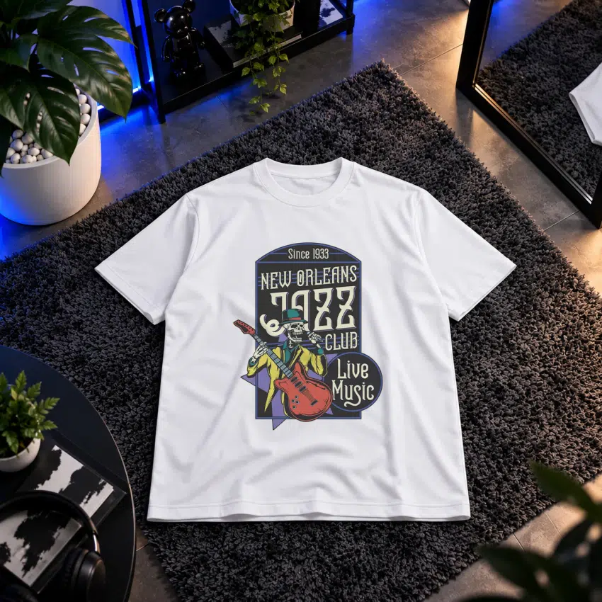 تیشرت جاز طرح New Orleans Jazz Club